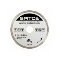 Алмазний диск для керамічних і мармурових плит, 230мм Spitce | 22-813