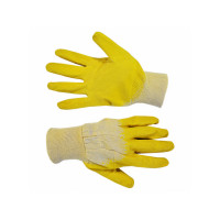 Перчатки стекольщика (б/п, желтое латексное покрытие на ладони) Technics | 16-200