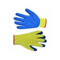Перчатки трикотажные с латексным покрытием, синие Technics | 16-230