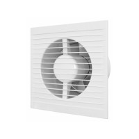 Вентилятор осьовий витяжний, москітна сітка, зворотний клапан, d 100мм (A 4S C) Эра | 60-613