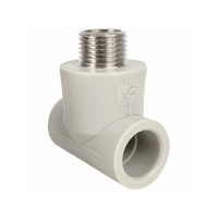 Фитинг тройник с наружной резьбой PP-RCT 20х1/2х20 Fonte | 78-829
