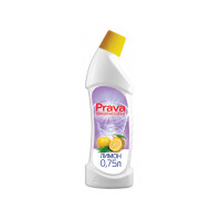 Жидкость для мытья туалетов (лимон),  0,75л Prava | 96-230